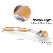 Gold roller microneedle