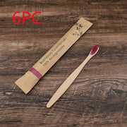 Flat Bamboo Toothbrush Kraft Paper Bag Toothbrush