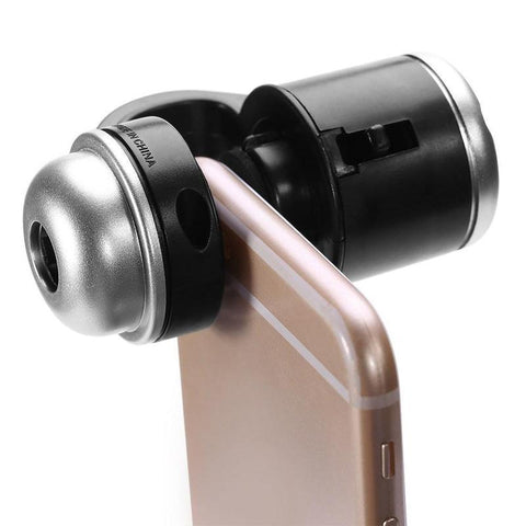 30 times magnification with mobile phone lens microscope