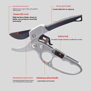 Segmented Labor-saving Hand Gardening Stainless Steel Pruning Shears