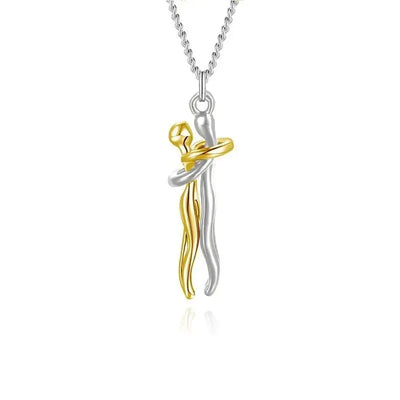 Couple Hug Necklace | Cute Hug Necklace | Alien Treasure Shop