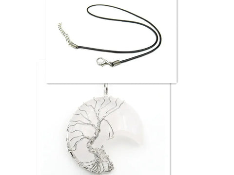 Moon Pendant Necklace | Stone Pendant Necklace | Alien Treasure Shop