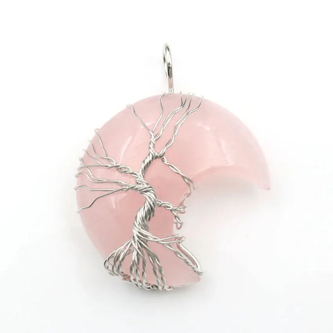 Moon Pendant Necklace | Stone Pendant Necklace | Alien Treasure Shop