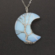 Moon Pendant Necklace | Stone Pendant Necklace | Alien Treasure Shop