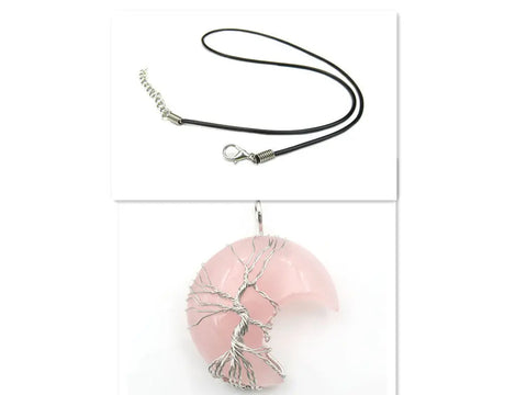 Moon Pendant Necklace | Stone Pendant Necklace | Alien Treasure Shop