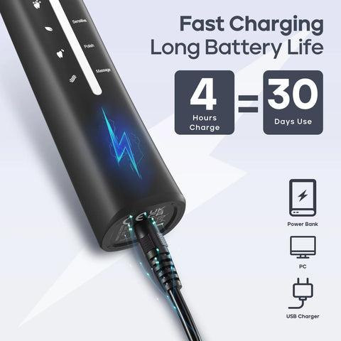 Rechargeable Ultrasonic Electric Toothbrush