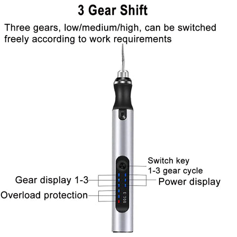 Usb Rechargeable Portable Electric Micro-sanding Engraving Pen