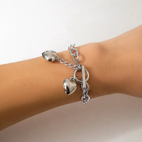 Thick Chain With Shiny Lock And Key Pendant Necklace For Women Trendy Ladies Accessories On The Neck Fashion Jewelry Female - Alien Treasure Shop