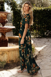 Print Maxi Dress | V-Neck Maxi Dress | Alien Treasure Shop