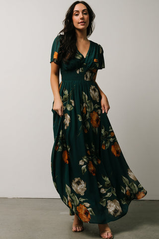 Print Maxi Dress | V-Neck Maxi Dress | Alien Treasure Shop