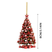 Christmas Tree Pendant Holiday Decoration Acrylic Flat Decorations